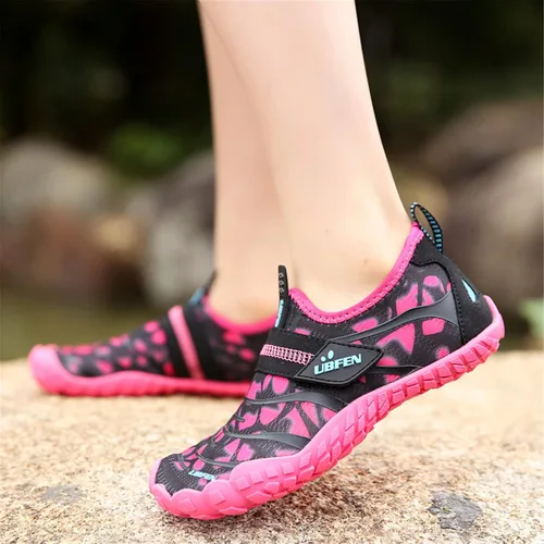 Vista 4 de UBFEN - Zapatos para el agua para niños y niñas, acuáticos y livianos, de secado rápido para ir a la playa, practicar deportes y natación, es como