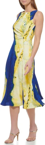 Vista 2 de DKNY Midi de cortina lateral sin mangas para mujer