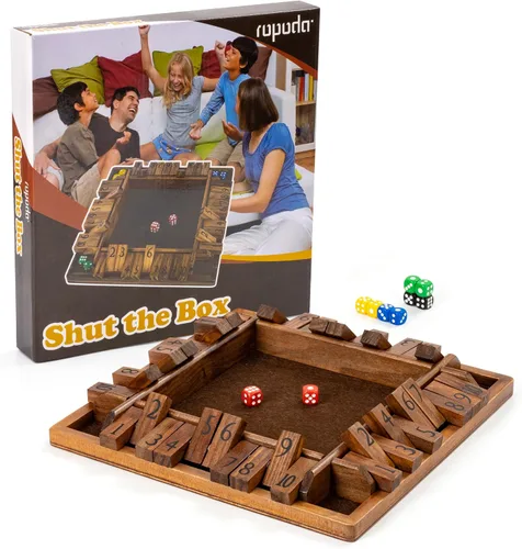Vista 7 de ropoda Juego de mesa de dados de 4 vías de 12 pulgadas (2-4 jugadores) para niños y adultos