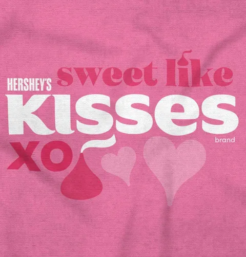 Vista 2 de Camiseta Hershey's Sweet Like Kisses XO Candy para niñas