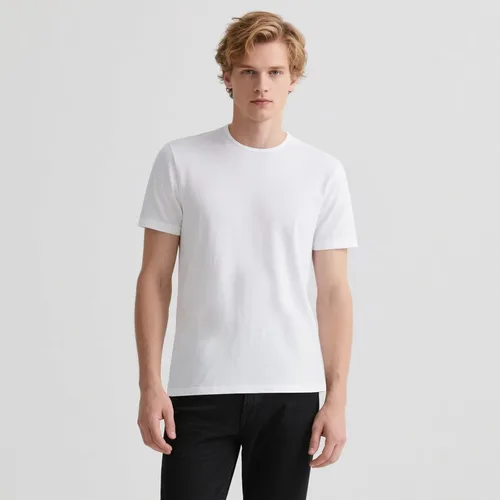 Vista 2 de OKBA 5 pcs Sublimation Blank T-Shirts Round Collar Short Sleeves Adult White Polyester t Shirts