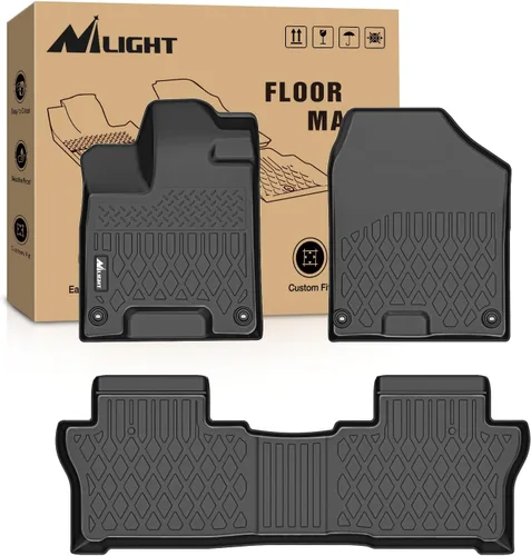 Vista 9 de Nilight Tapetes de piso TPE para Honda Odyssey 2011 2012 2013 2014 2015 2016 2017, para todo tipo de clima, forro de piso personalizado, resistente