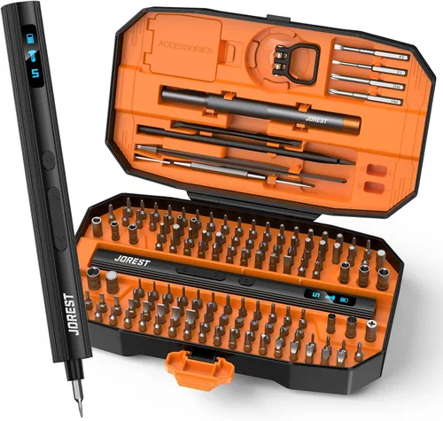 Vista 14 de Jorest Juego de destornilladores de precisión de 24 piezas con Torx T5 T6 T8 T9, Y00, estrella P5, juego de herramientas de reparación mini