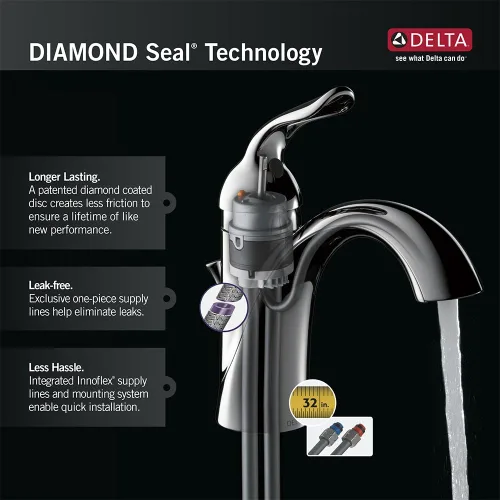 Vista 2 de DELTA FAUCET 501-TP-DST, cromo