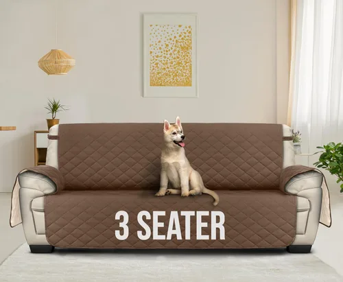 Vista 4 de Utopia Bedding - Funda reversible para sofá, resistente al agua, protector de muebles con tubos de espuma y correas elásticas para niños, perros