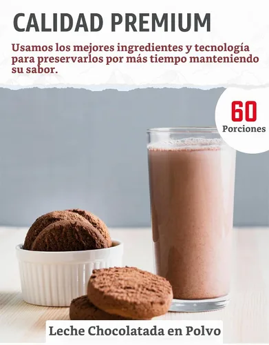 Vista 5 de READYWISE - Cubo de leche en polvo de chocolate con suero de leche, 60 porciones