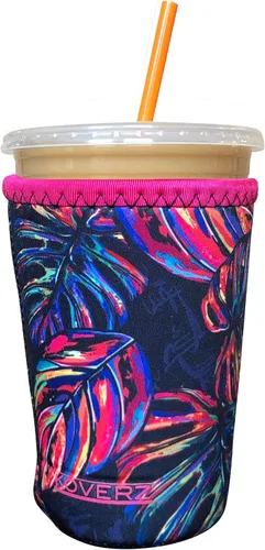 Vista 51 de Funda Koverz para café helado, funda aislante de neopreno para taza, se ajusta a una taza de café de 32 Oz., lavable y reutilizable, accesorios