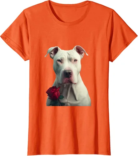 Vista 43 de Dogo Argentino Valentines Day Camiseta, Negro