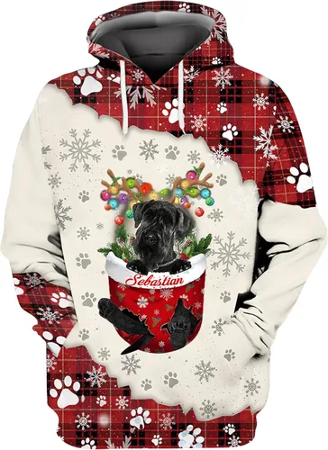 Vista 21 de Sudadera con capucha 3D personalizada para perro, diseño de perro con nombre personalizado, sudadera con capucha de perro de amor, camisa de perro