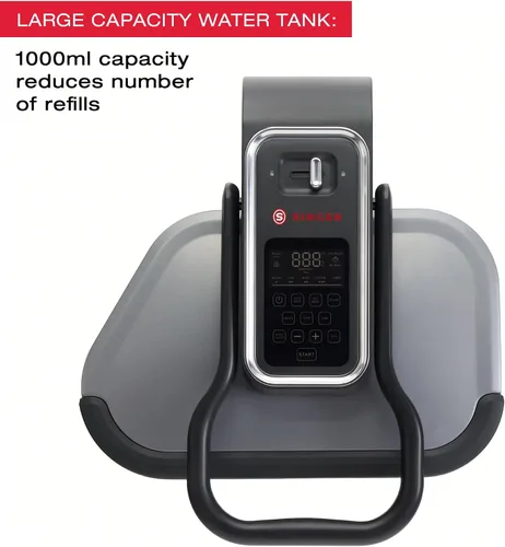 Vista 6 de SINGER® Prensa de vapor inteligente 2.0 (1600 W) - Nuevo lanzamiento Superficie de prensado antiadherente profesional de 20 pulgadas con controles
