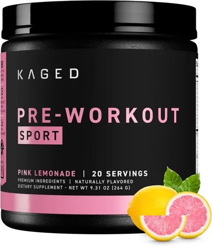 Vista 14 de Kaged Polvo Pre Entreno Deportivo para Hombres y Mujeres, Blue Razz, Certificado Deportivo, 188mg Cafeína, Suplemento de Óxido Nítrico, Beta Alanina