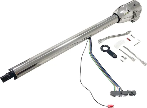Vista 2 de X-AVION GM - Columna de dirección de acero inoxidable cromada de 32 pulgadas en estilo automático, universal para automóviles GM