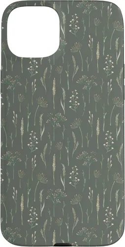 Vista 9 de Neutral Boho Dried Wildflower Meadow Botanical (Olive) Case for iPhone 17