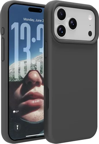 Vista 48 de Funda de silicona prémium para iPhone SE/8/7, con forro de microfibra suave antiarañazos, a prueba de golpes, color negro, iPhone SE/8/7