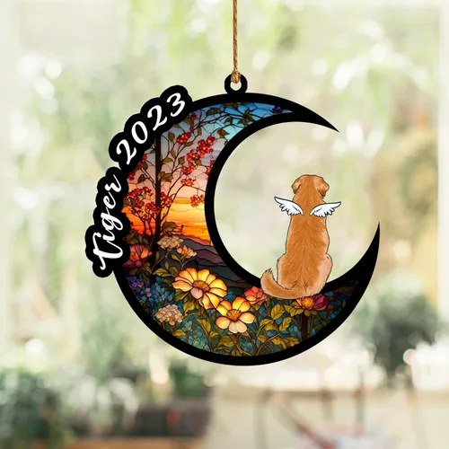 Vista 35 de Nazenti Atrapasoles conmemorativo para perros, adornos de Navidad personalizados para perros, adorno de Navidad, regalos conmemorativos para perros