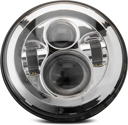 Vista 3 de Axial Faros delanteros LED Daymaker negros con estilo, compatibles con Jeep Wrangler TJ y JK 1997-2018