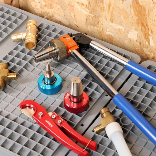 Vista 8 de iCrimp Kit de herramientas de expansión manual con cabezales de expansión de rotación automática, herramienta expansora de mango extensible
