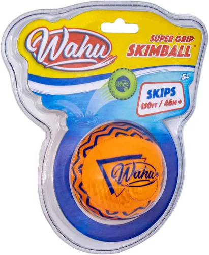 Vista 6 de Wahu Super Grip - Juguete de piscina 100% impermeable, pelota de salto de agua para piscina y playa, salta más de 150 pies en el agua, azul