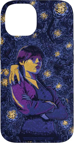 Vista 4 de Wednesday & Thing in Starry Night by Vincent Van Goth Case for iPhone 17