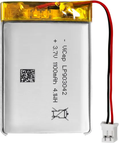 Vista 12 de Batería de polímero de litio de 3.7 V 3700 mAh 103395 recargable con cables y conector JST-PHR-02 de 2 pines para altavoz Bluetooth y dispositivo