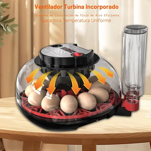 Vista 5 de Incubadora con giro automático de huevos y control de humedad, incubadoras para huevos de eclosión, pollo, patos, ganso, paloma, codorniz, loro