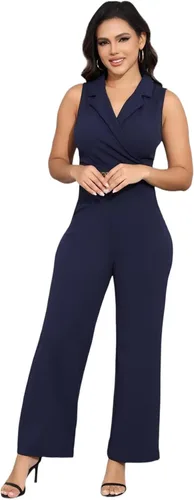 Vista 21 de DeftSharp Overol largo y elegante para mujer, sexy, para cóctel, fiesta, club, casual, para trabajo