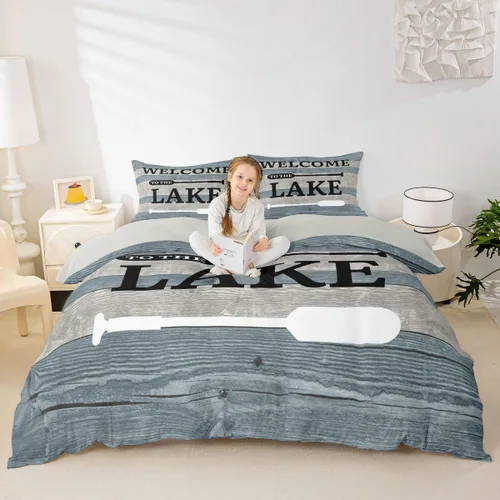 Vista 17 de Erosebridal Funda de edredón de ancla náutica, juego de ropa de cama con brújula oceánica, tamaño individual para niños, adolescentes, adultos