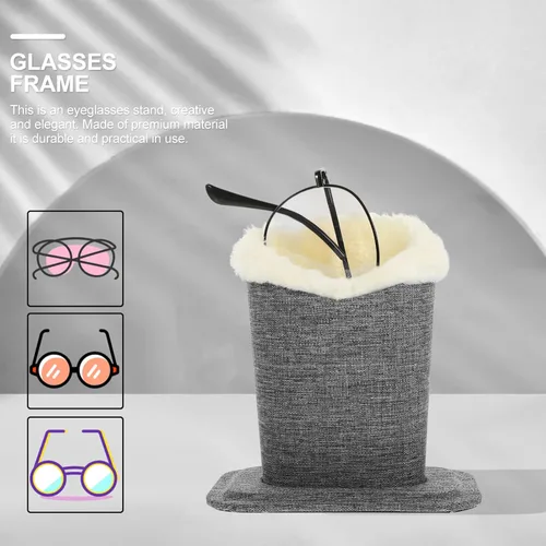 Vista 5 de COHEALI Soporte para gafas con forro de felpa para gafas