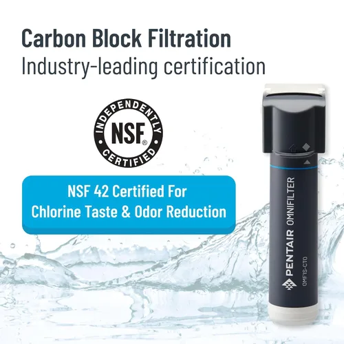 Vista 3 de Pentair OMNIFilter Easy Flow US1 Cartucho de repuesto de carbono, 0.5 micras