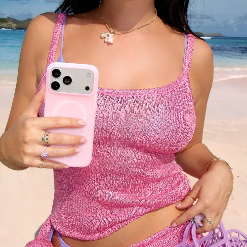 Vista 40 de VELVET CAVIAR Funda para iPhone 15, compatible con MagSafe, probada contra caídas de 10 pies, fundas protectoras de diseño, leopardo color rosa