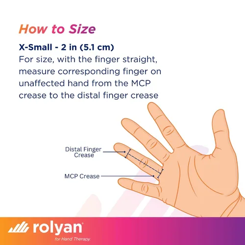 Vista 3 de Rolyan Férula de Extensión de Dedo Sof-Stretch, Extra Pequeña, Blanca, Férula de Dedo con Ajuste Regulable, Soporte de Dedo Sin Látex para Extensión
