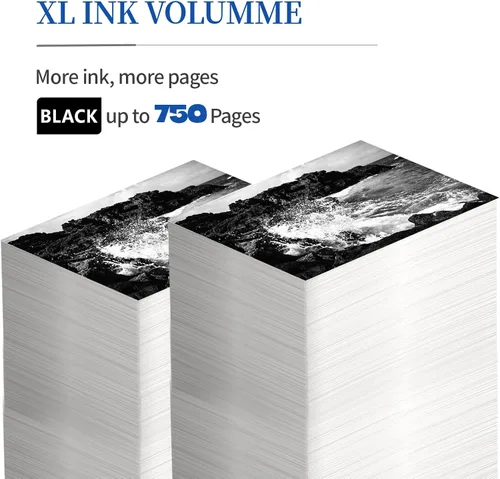 Vista 3 de INKCLOUD Cartucho de tinta remanufacturado 67xl Negro de alto rendimiento compatible con HP 67 67XL para impresoras 2700 2700e 2752 2752e 2755 2755e
