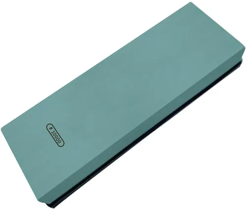 Vista 6 de Piedra japonesa para afilar cuchillos con alfombrilla de goma antideslizante para afilar cuchillos de cocina, piedra de afilar fina pulido espejo