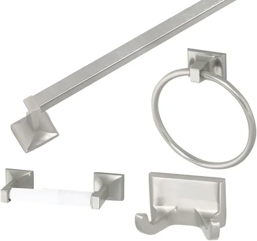 Vista 27 de Design House 544593 Millbridge Gancho Doble para Batas Resistente de Montaje en Pared Hardware de Baño Negro Mate