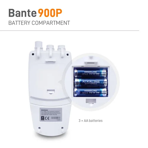 Vista 5 de Bante 900P Medidor portátil de pH/conductividad/oxígeno disuelto Medidor de calidad de agua multiparámetro para medir pH, ORP, iones