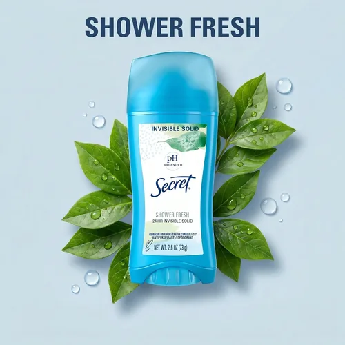 Vista 7 de Secret - Desodorante antitranspirante invisible sólido Shower Fresh, 2.60 onzas