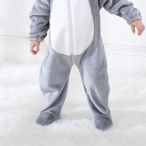 Vista 5 de Eadrioss Cute Animal Costume for Toddler Baby Girl Boy Christmas Costume Fuzzy Warm Fall Winter Clothes Christmas Gifts