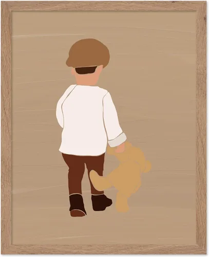 Vista 29 de Poster Master Faceless Child Poster - Retro Building Blocks Print - Playful & Pastel Art - Chic Boho Design - Modern Artwork - Aesthetic Decor