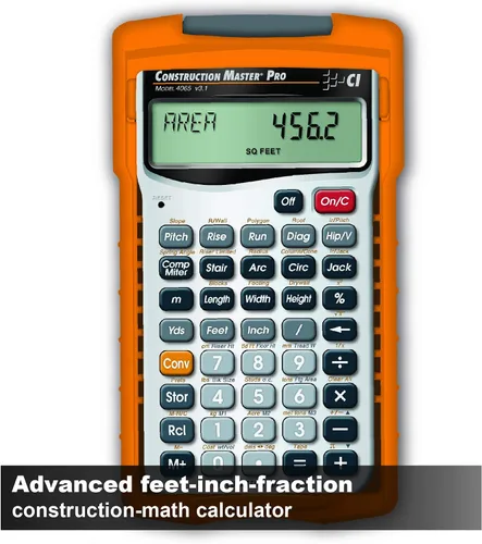 Vista 3 de Calculated Industries Construction Master Pro Advanced Construction Math - Calculadora de fracciones de pies y pulgadas + paquete de escala
