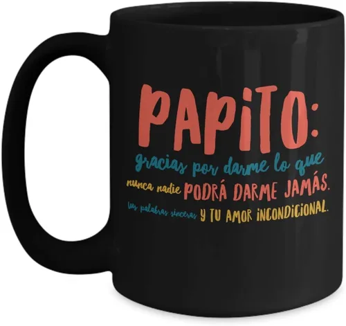 Vista 4 de Taza para Papá "El Mejor Papá del Mundo" Regalo emotivo y divertido para padre, abuelo o padrastro Taza personalizada con mensaje inspirador