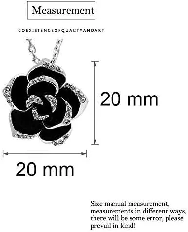 Vista 2 de Collar para mujer, pendiente, plata colgante, collar de cadena para mujer, aretes para fiesta, boda, conjunto de joyas de amor, práctico y útil