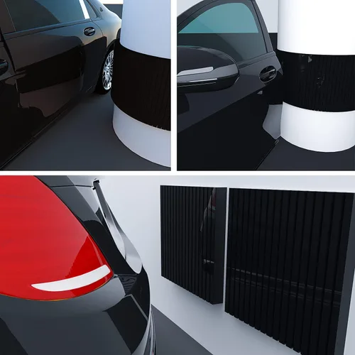 Vista 2 de Garage Smith GWP08 Protector de Pared de Garaje, Protector de Columna de Pared de Espuma, Protector de Esquina de Borde de Pared para Garajes