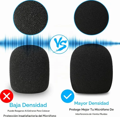 Vista 4 de YOUSHARES SM58 - Parabrisas de espuma para micrófono, filtro pop para cubierta de viento, profesional personalizado para micrófono SM58