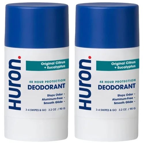 Vista 7 de Huron Desodorante sin aluminio: Citrus + Eucalyptus, (barra de 3.2 oz)