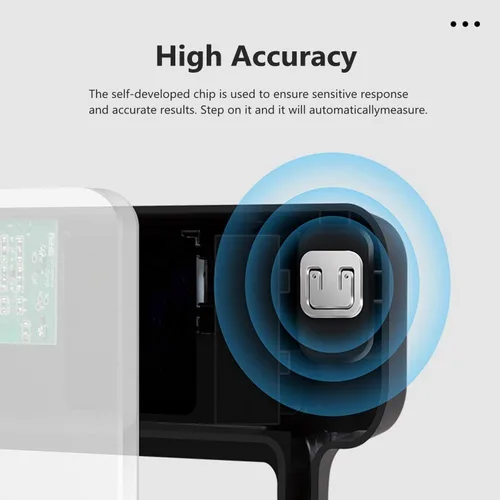 Vista 5 de NUTRI FIT Báscula digital de baño para peso corporal, báscula de baño para observar peso preciso con pantalla LCD grande, más precisa para uso