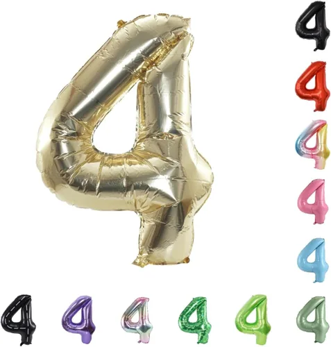 Vista 56 de Globo grande de helio con números 0-9 de 40 pulgadas para cumpleaños, bodas y fiestas (rojo, 9)