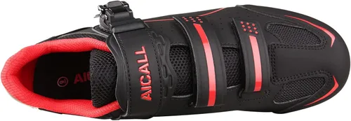 Vista 2 de AICALL Men's Cycling Shoes Indoor Outdoor Road Mountain Bike Compatible Breathable Bike Shoes Delta Cleats Included