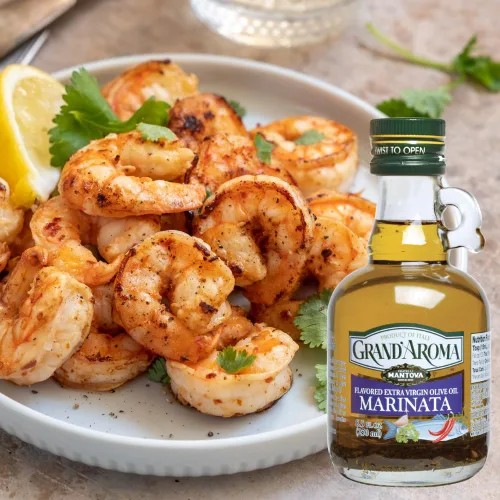 Vista 4 de Mantova Grand'Aroma Marinata Aceite de oliva virgen extra, fabricado en Italia, prensado en frío, 100% natural, aceite de cocina saludable