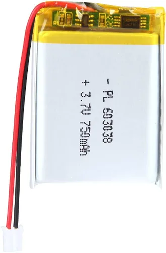 Vista 37 de Batería de 3.7V 200mAh 502025 Li-ion Li-Po recargable de iones de litio con conector de paso de 2P PH 0.079 in