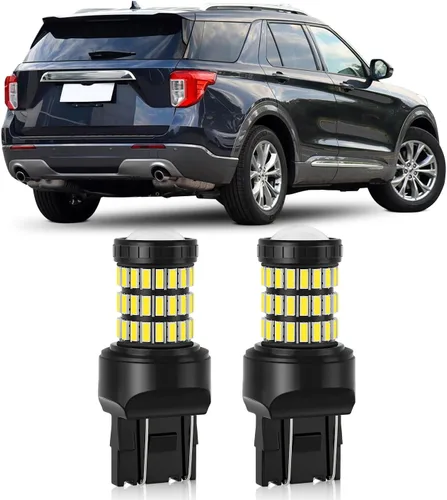 Vista 10 de Xenon White T20 7443 7444 7440 Bombillas LED con proyector de retroceso de luces compatibles con Honda 2001 2002 2003 2004 2005 2006 2007 2008 2009